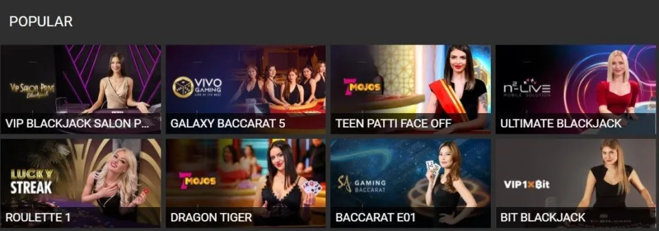 1xbit Live Casino
