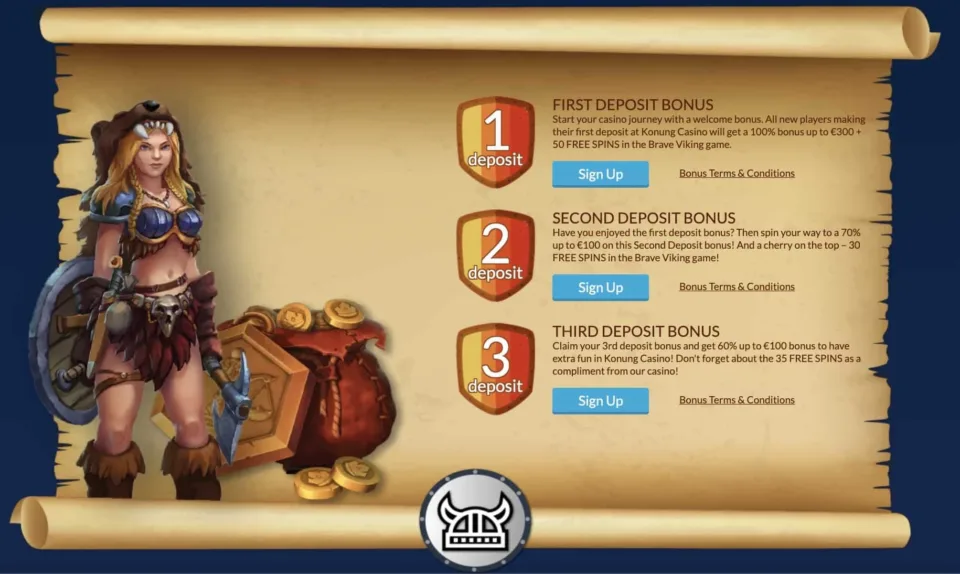 Konung casino welcome bonus