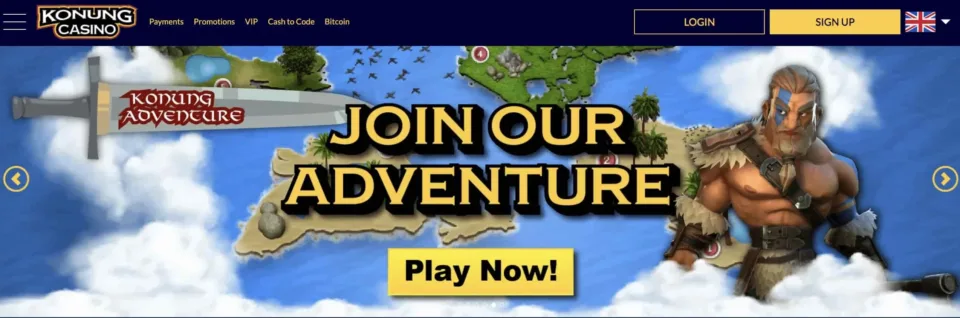 Konung casino homepage