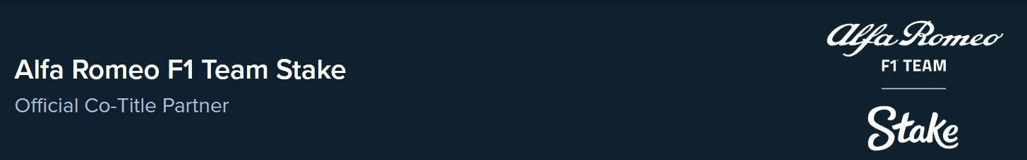 alfa romeo f1 stake partner