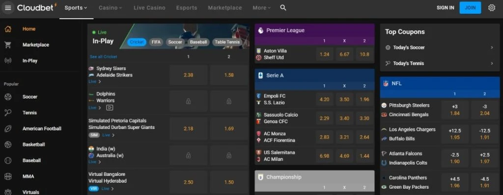 cloudbet sportsbook
