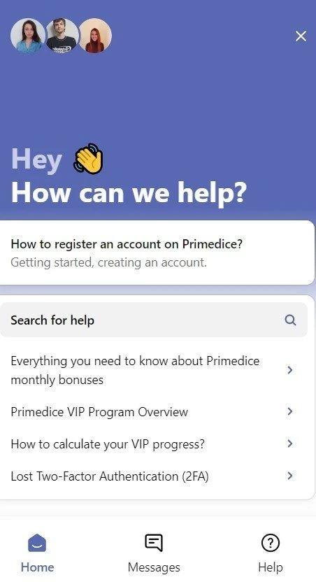 primedice live support