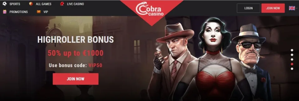 CobraCasinoHomepagedappGambl