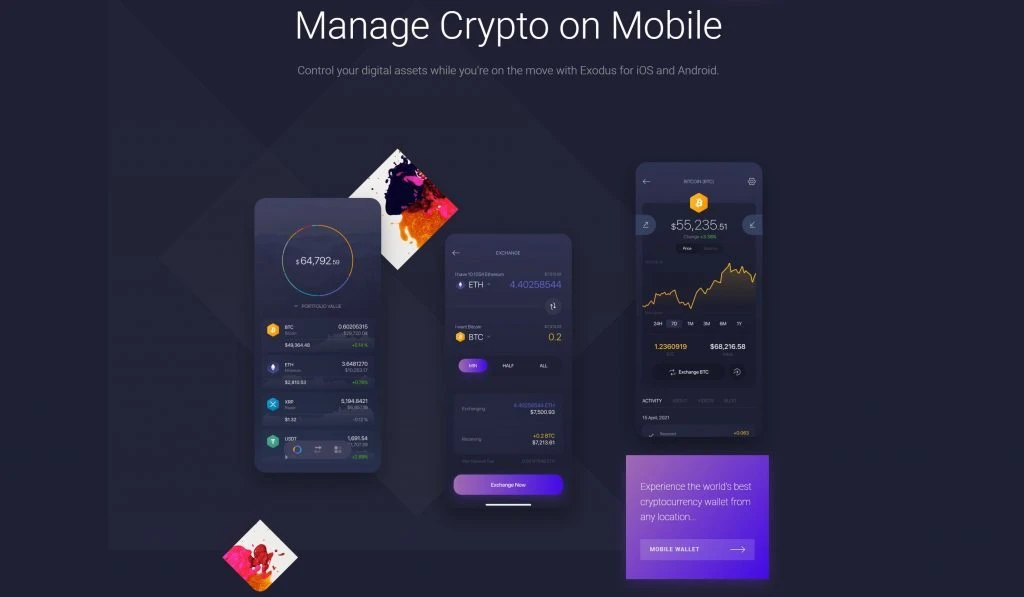 Exodus Mobile Wallet dappGambl