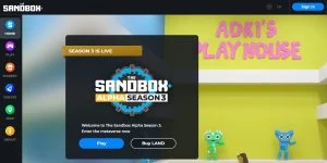 Sandbox metaverse land dappGambl