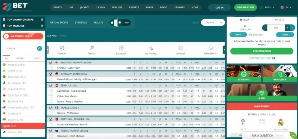 22bet sportsbook