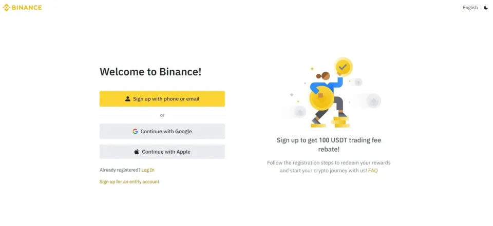 Binance sign up dappGambl