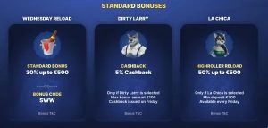 Slotwolf other bonuses