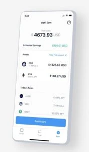 Crypto.com DeFi earn