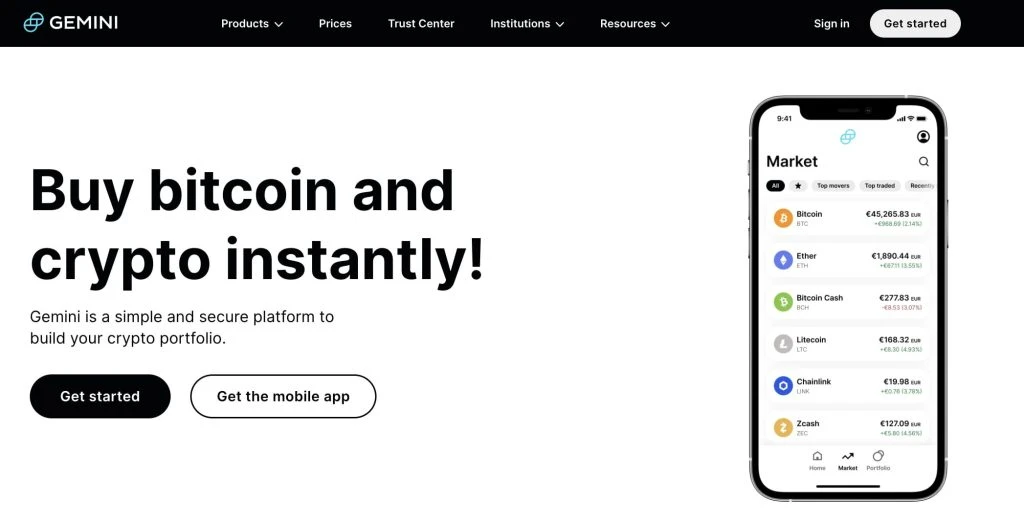 Gemini review homepage