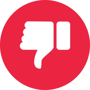 disadvantages thumb down