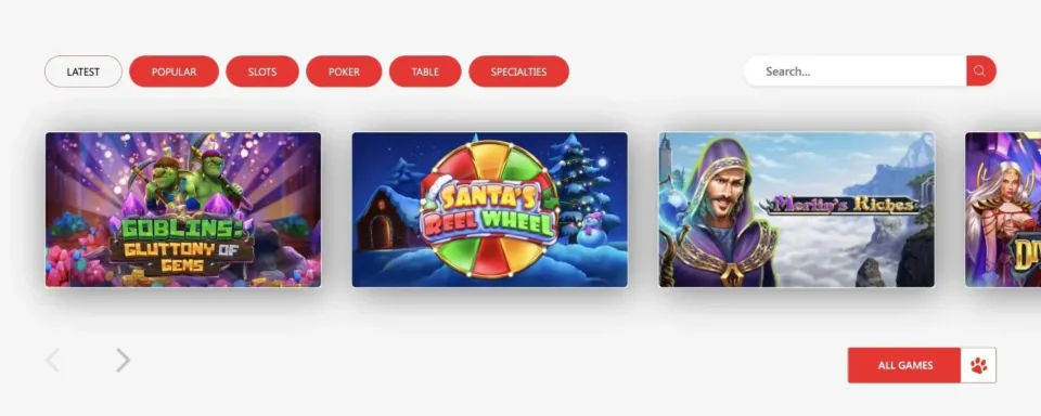 red dog casino games