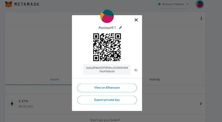 metamask qr code