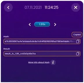 Spaceman provably fair