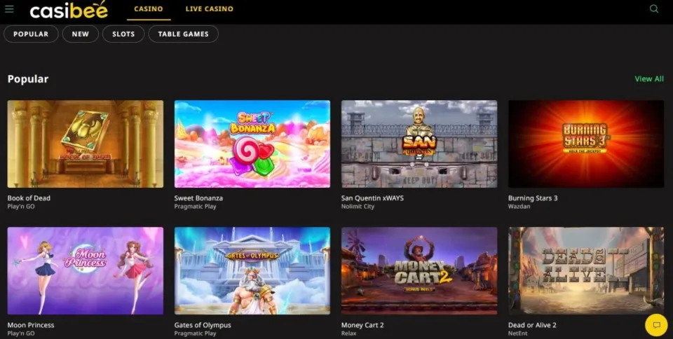 casibee casino games