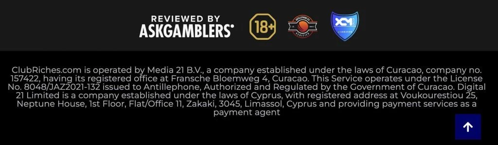 club riches security and licence