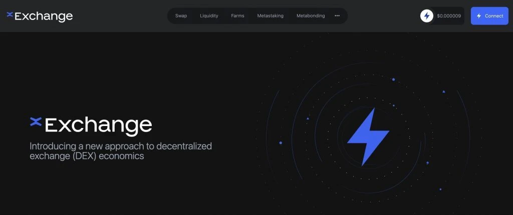 xExchange homepage