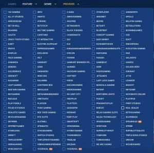 Mostbet game providers