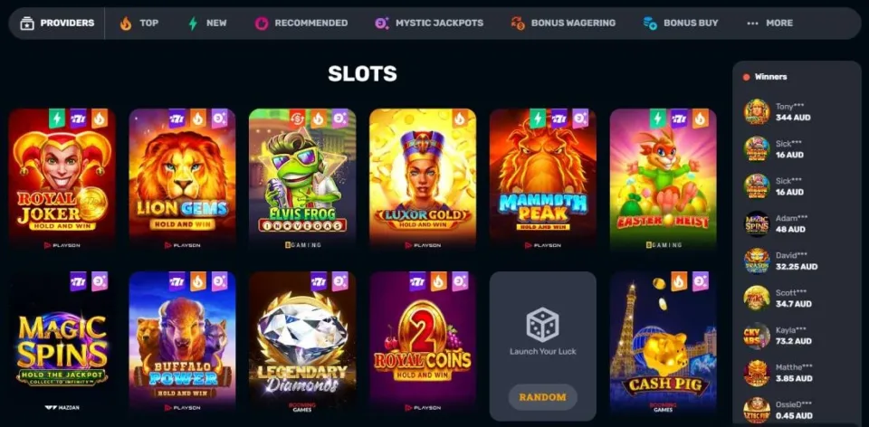 rocketplay casino games
