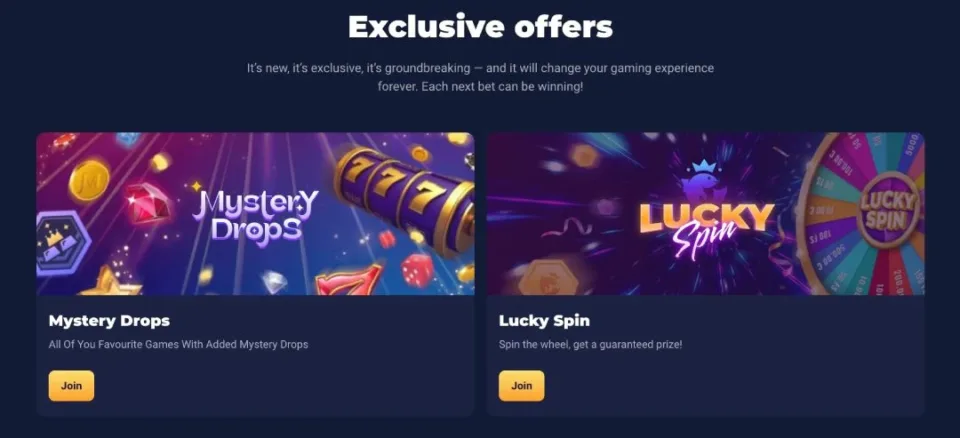Joo casino exclusive bonuses