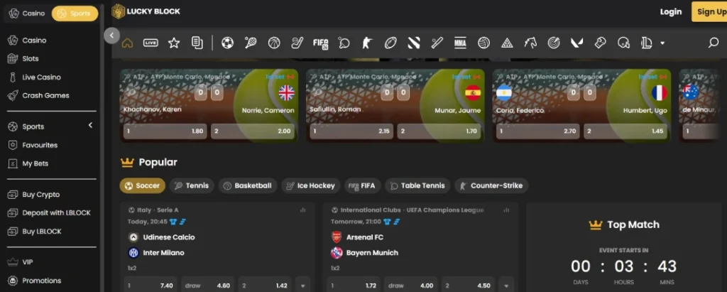 lucky block sportsbook