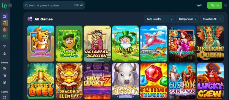 wild.io casino games