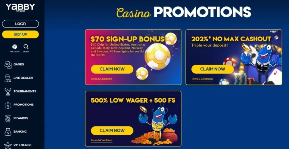 yabby casino promotions