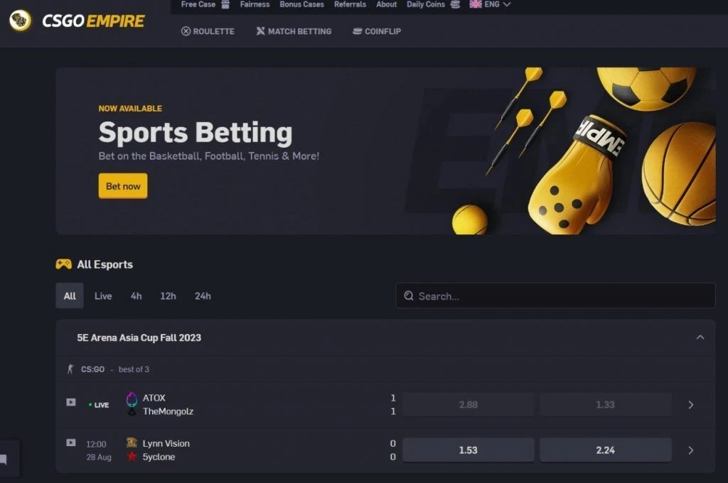 csgoempire sports betting
