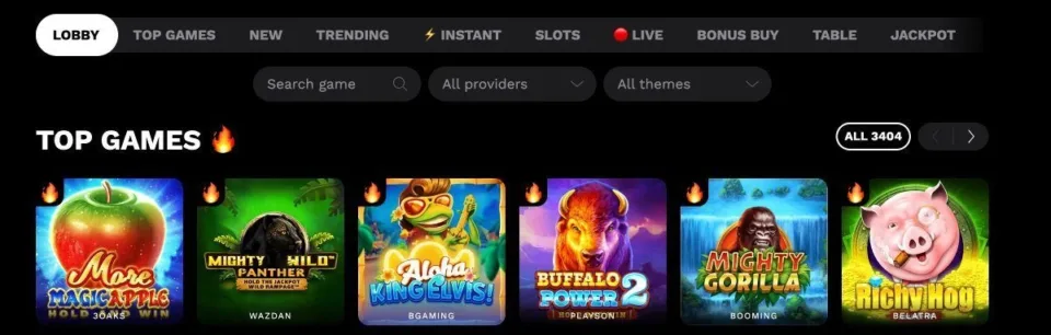 level up casino games