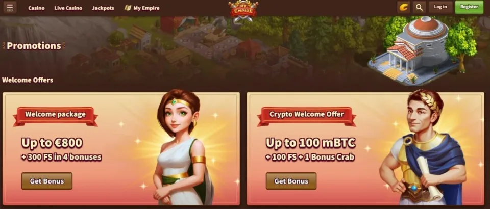 myempire casino promo