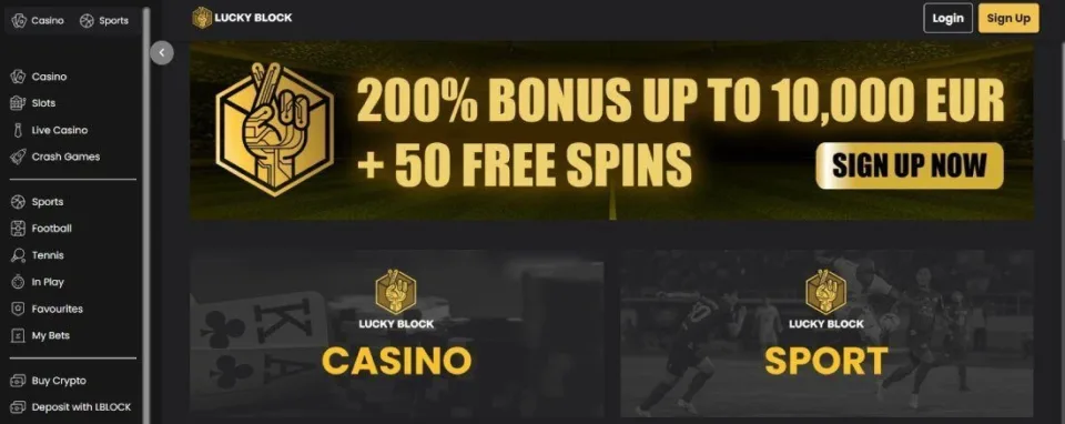 lucky block welcome bonus