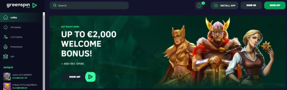 greenspin-casino-welcome-bonus