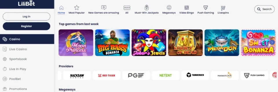 lilibet casino games