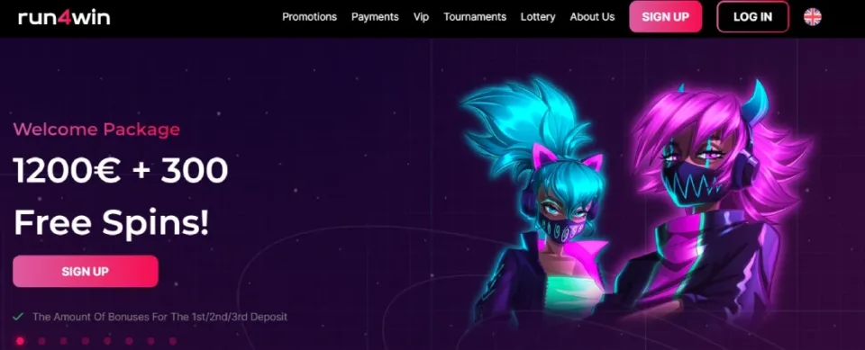 run4win welcome bonus