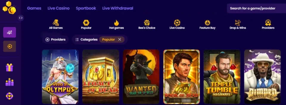 wazbee casino games