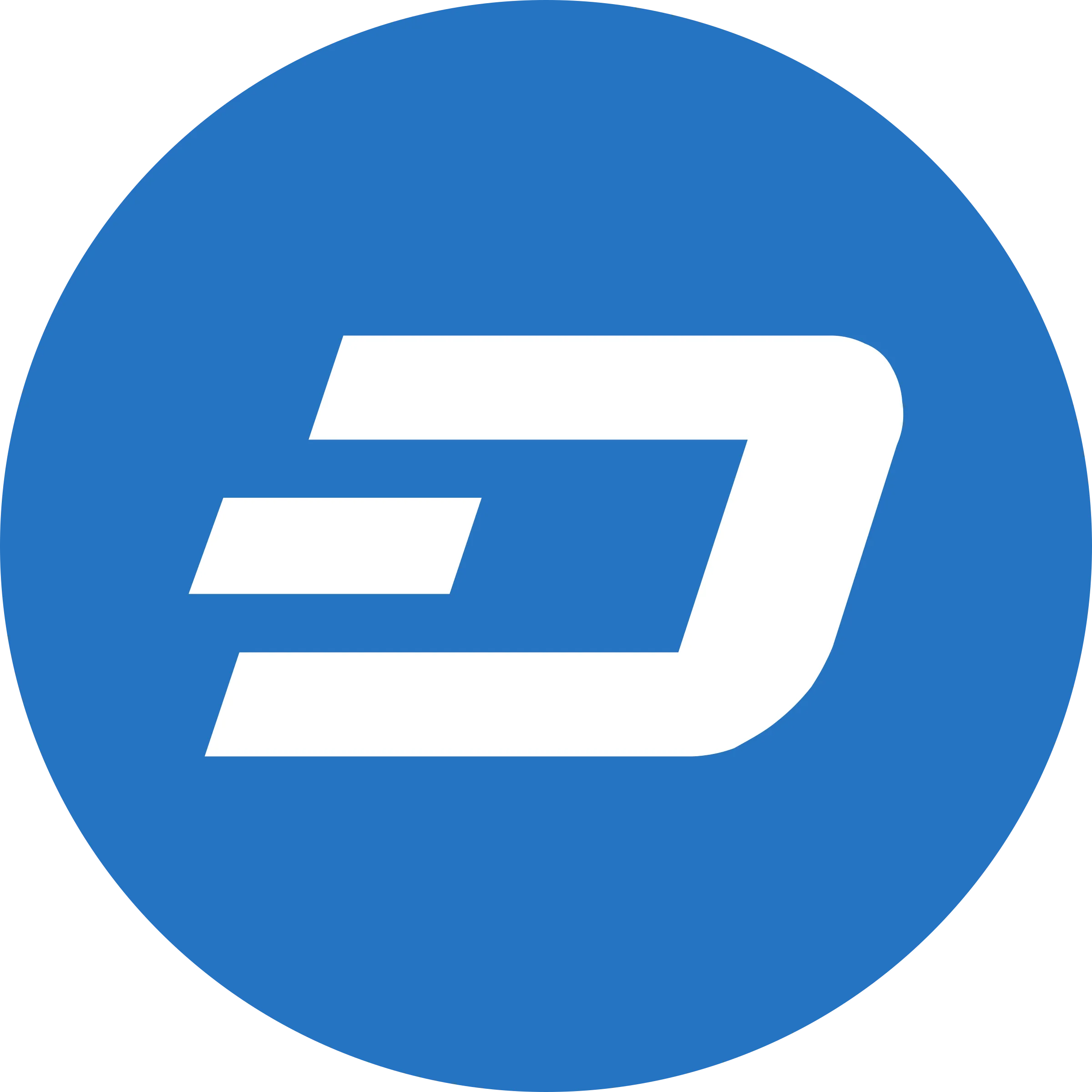Dash logo crypto coin