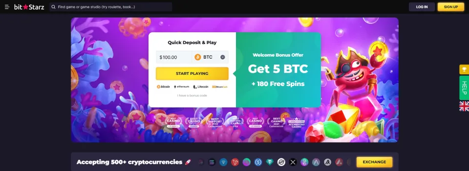 BitStarz Casino Homepage
