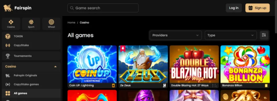 Fairspin Casino Games