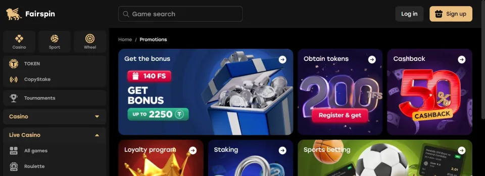 Fairspin Casino Promotions