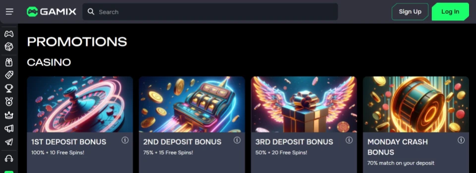 Gamix Casino Promotions