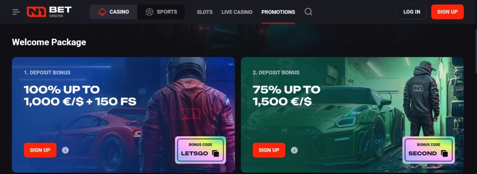 N1Bet Casino Welcome Bonus