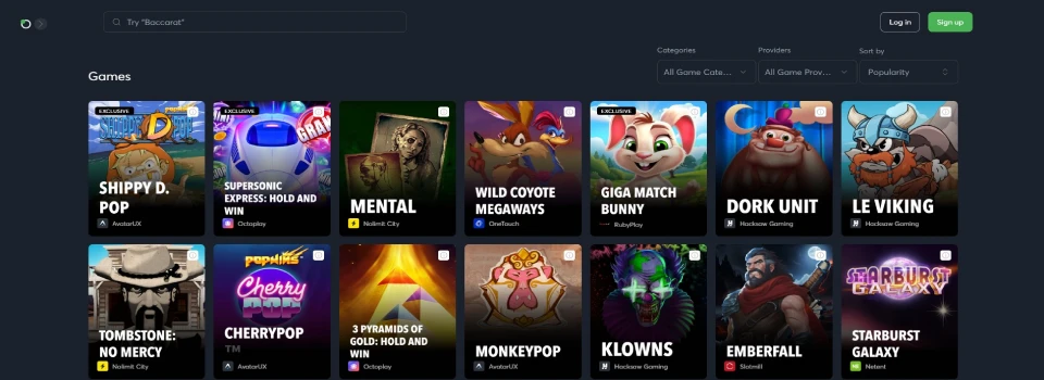 Sportsbet.io Casino Games